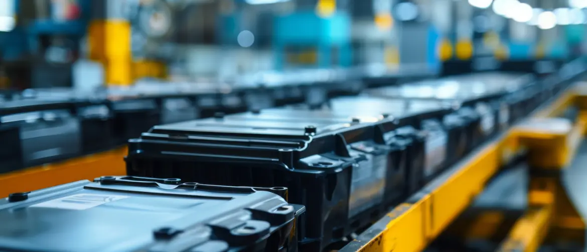 Batteries on the assembly line